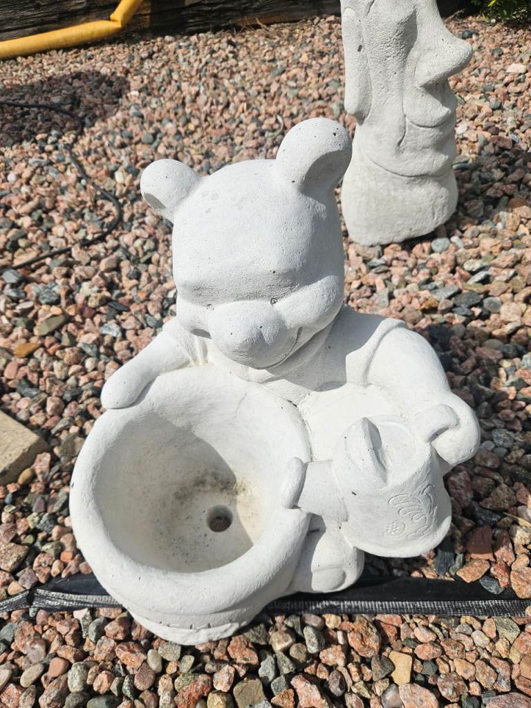 Concrete Winnie the Pooh Bear Planter 
