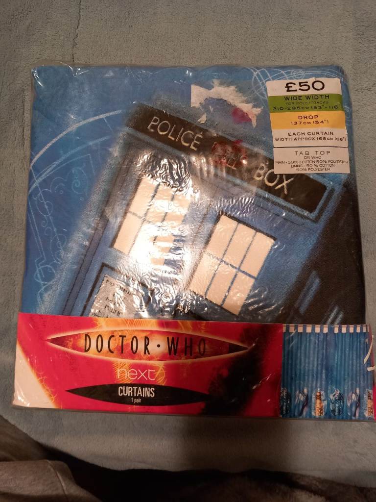 Doctor Who curtains from Next. NEW