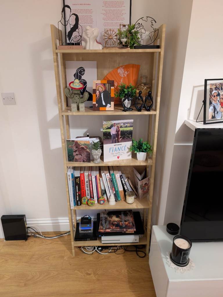 Wooden book shelf