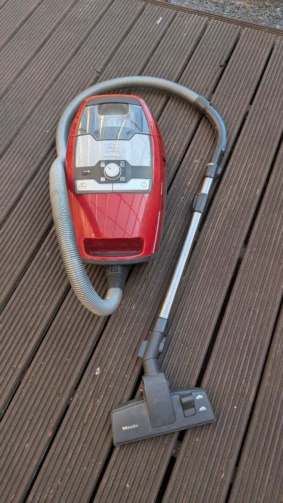 Miele CX1 Bagless Cylinder Vacuum Cleaner - Red, Good Condition