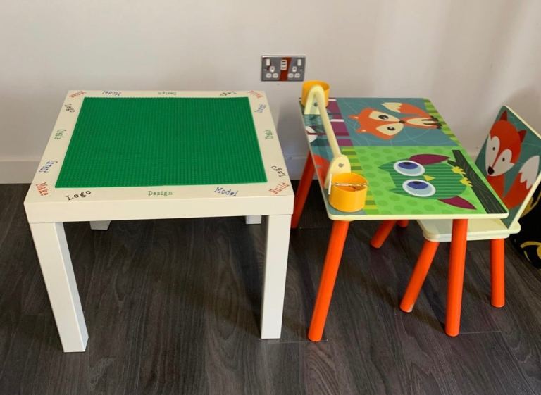 image for Desk & chair set and Lego Table