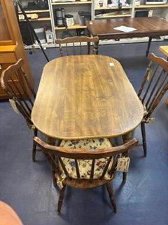 TCL Reuse 108082 Wooden Dining Table and Four Chairs Set