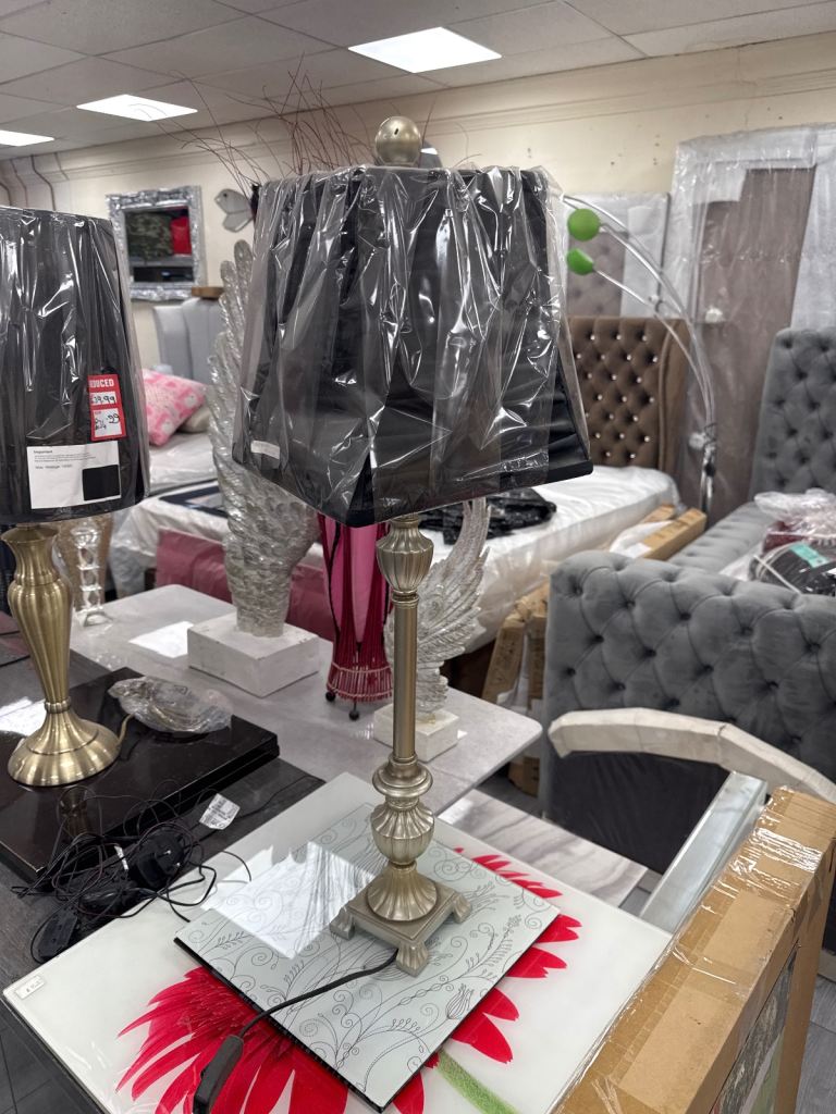 Large metallic table Lamp