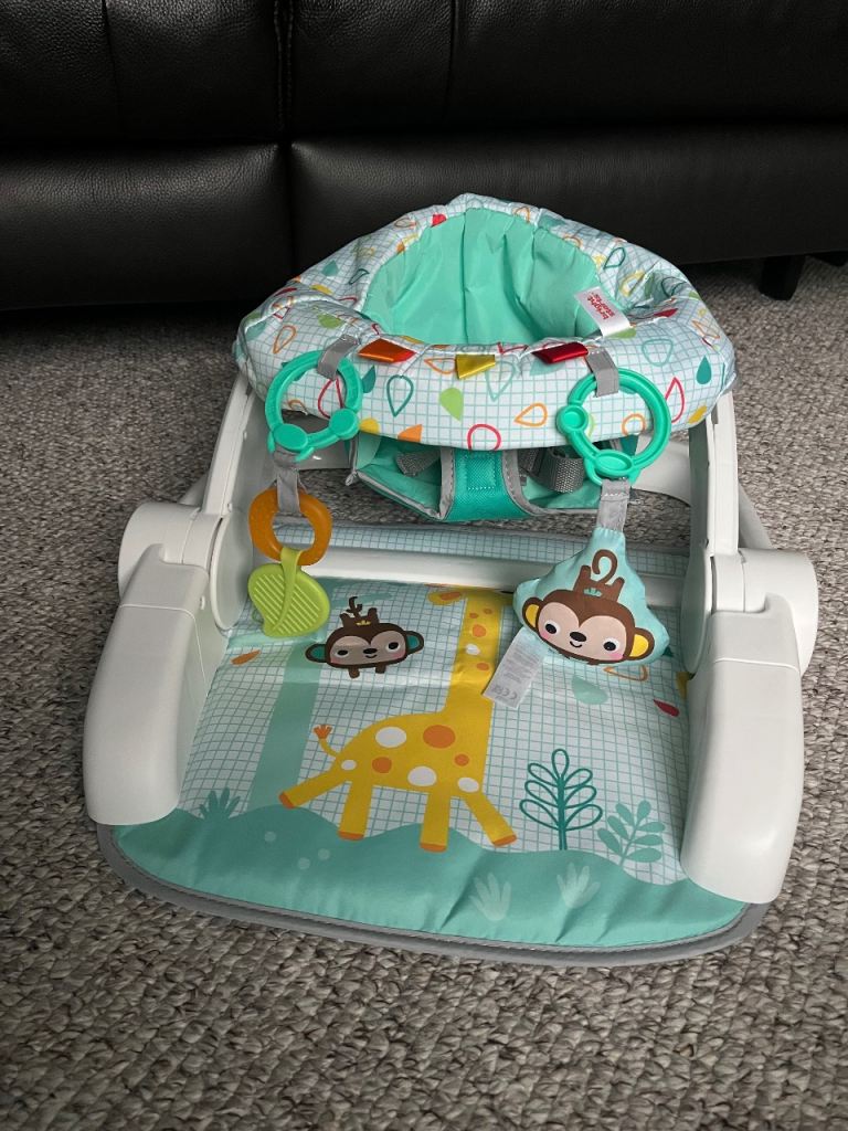Bright Starts Wild Wiggles Learn-to-Sit Activity Floor Seat