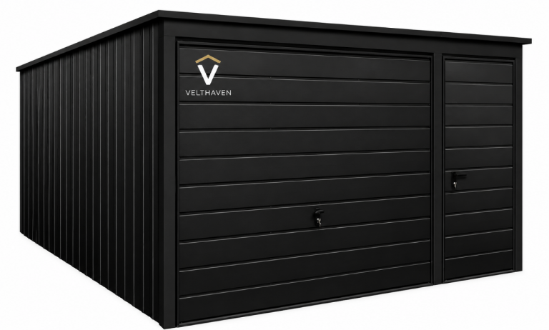 VELTHAVEN LUX 4m x 6m (13ft 1in x 19ft 8in) METAL STEEL GARAGE – £7,995