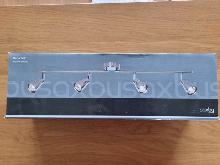 Saxby Lighting Hiro Spot Light Bar in Brushed Chrome, spot light, light fitting