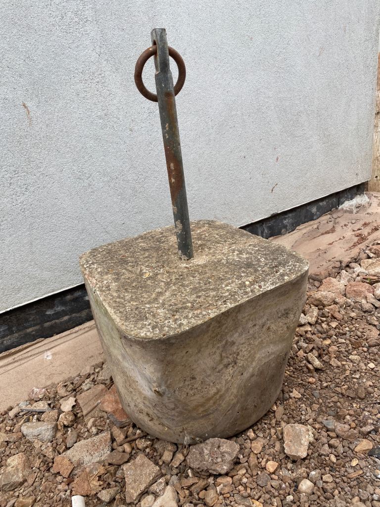 Bike boat quad bike motorcycle trailer cycling go kart above ground very heavy anchor in concrete 