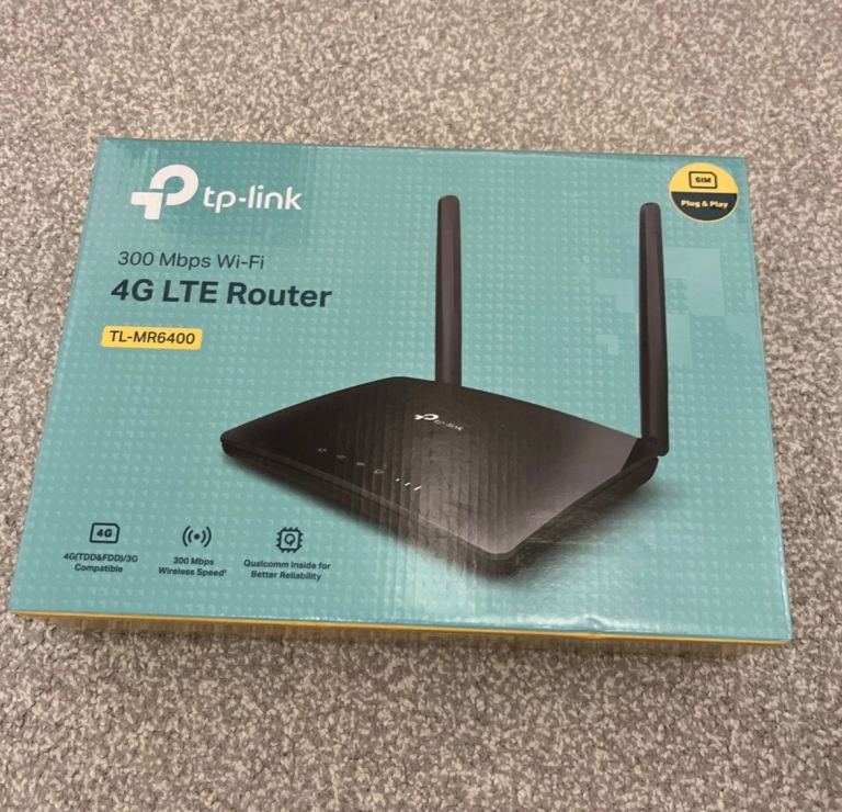 TP-LINK TL-MR6400 300mbps SIM Unlocked Wireless LTE Router - Black