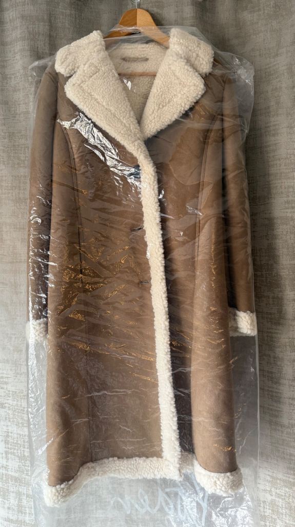 Boden Faux Shearling Long Coat