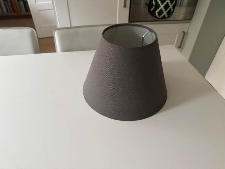 Grey Fabric Lampshade - Good Condition