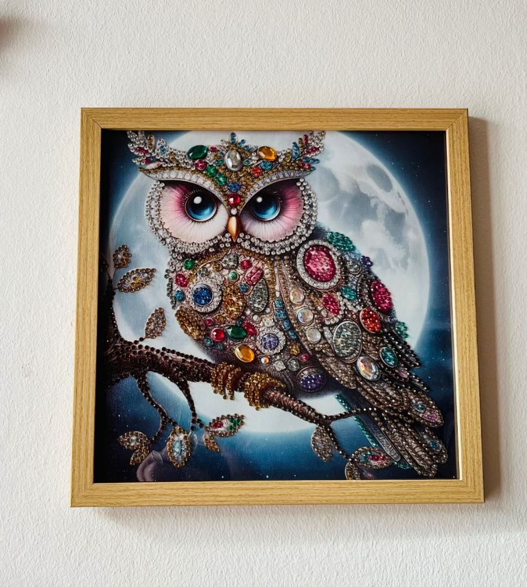 5D DIY Diamond Painting Art Mosaic Craft Handmade with WoodFrame 27.5cm x 27.5cm