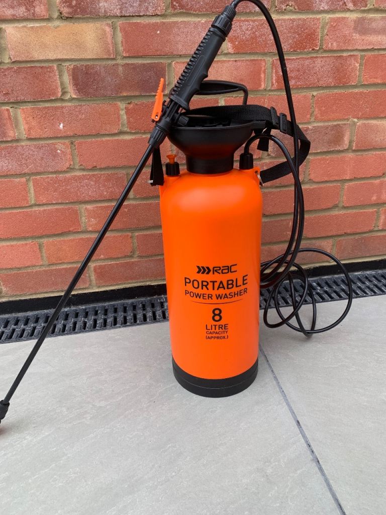 RAC portable power washer 8 litres 
