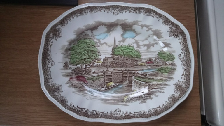 RARE VINTAGE SHAKESPEARE SONNETS ENOCH WEDGWOOD PLATTER 
