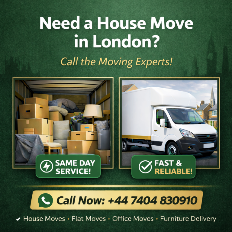 Man and Van Removals London | House & Flat Moves | Luton Van | 5★ Rated