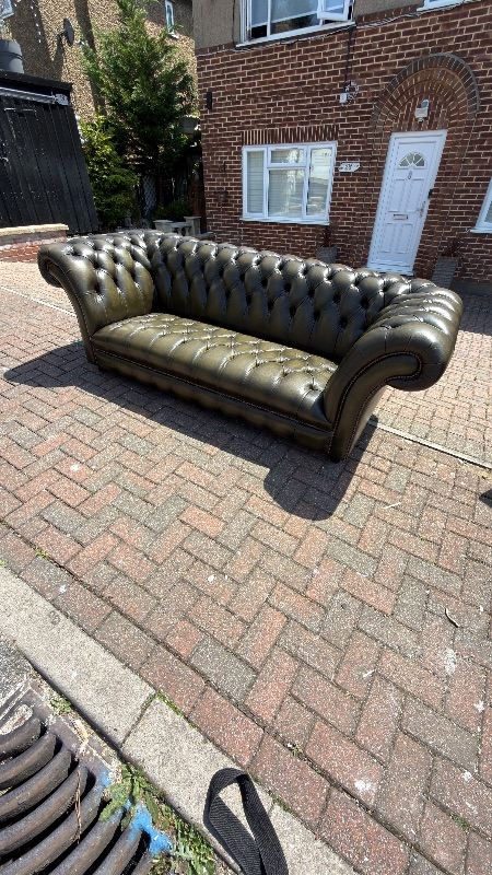 Chesterfield-style sofa.-free local delivery 