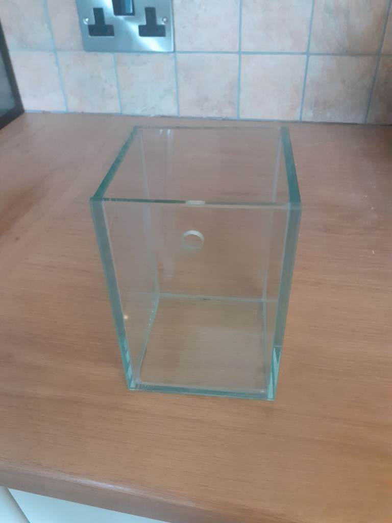 Glass planters.