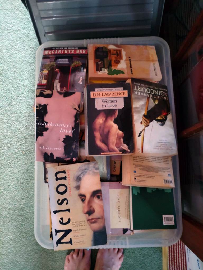 Mixed lot of old books.