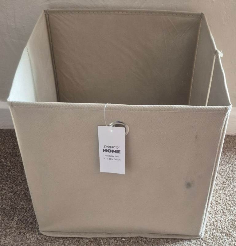 X2 Home Foldable Storage Box – Beige, Good Condition
