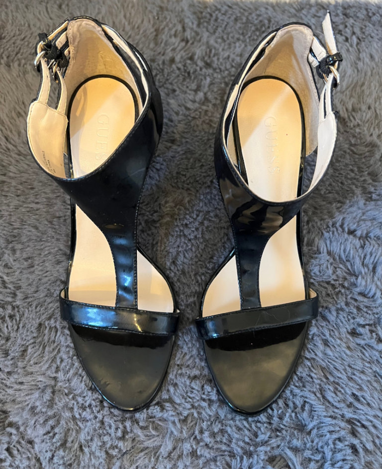 Guess Black High Heeled Sandals 