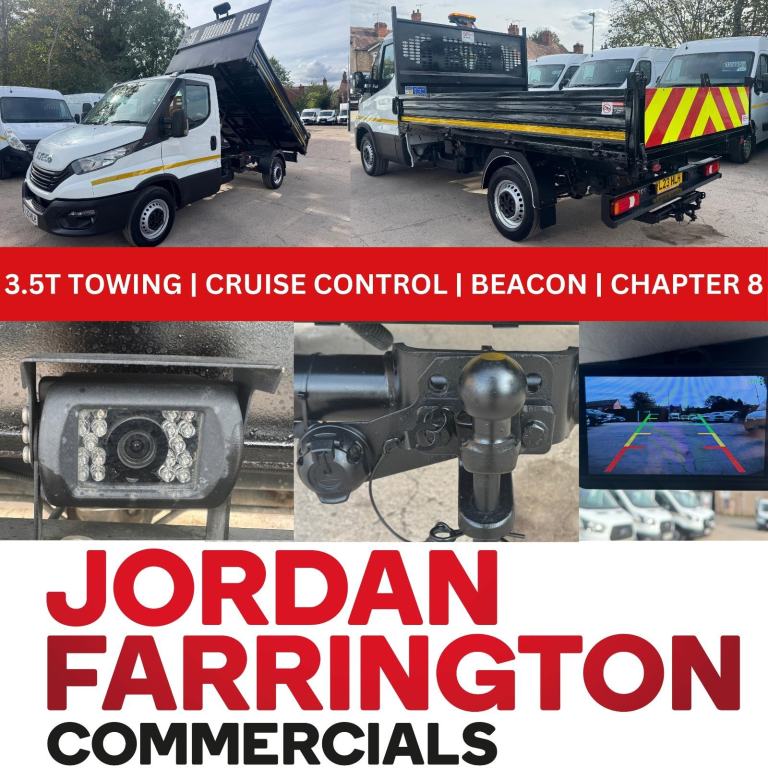 2023 IVECO DAILY RWD SRW SINGLE CAB STEEL BODY TIPPER WITH AIRCON CRUISE CONTROL