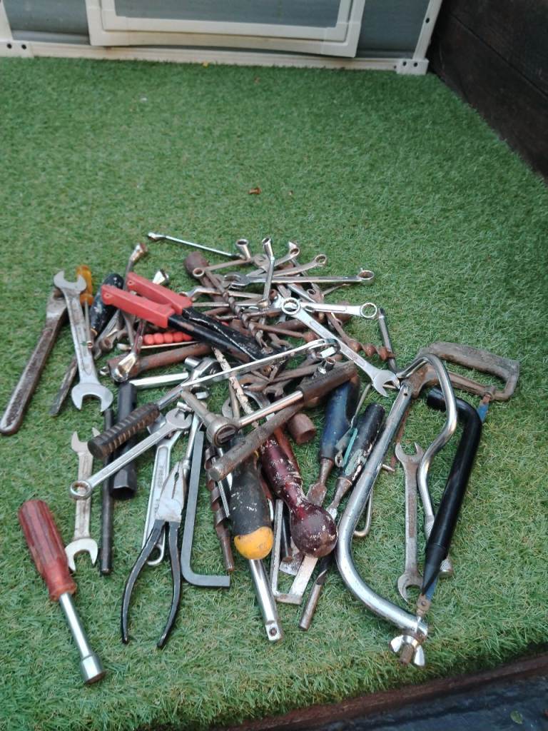 Large Job Lot of Hand Tools – Spanners, Screwdrivers, Pliers