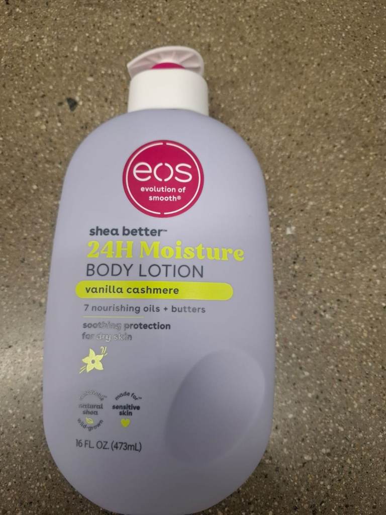 image for EOS body moisturiser cashmere vanilla American not available in the UK