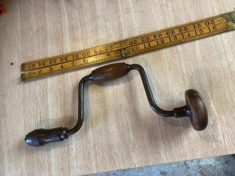 Vintage Hand Drill Brace – Good Condition