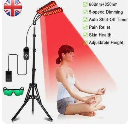 Hot stone massage set + red light therapy lamp