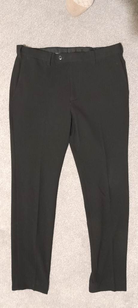 Mens Next Black suit-skinny fit-38R jacket/32R trousers