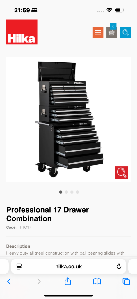 Garage toolbox comes with tools 