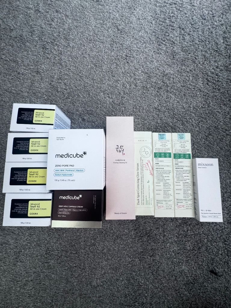 Korean Skincare Bundle ✨ COSRX, Medicube, Mixsoon, Axis-Y & Beauty of Joseon | Brand New & Sealed