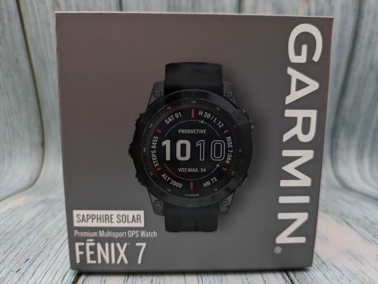 Garmin Fenix 7 Sapphire Solar Titanium 47mm (Carbon grey DLC + black band)