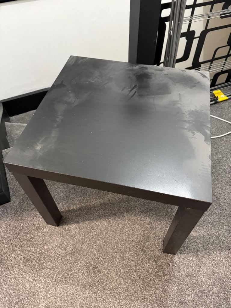 Black Ikea table 