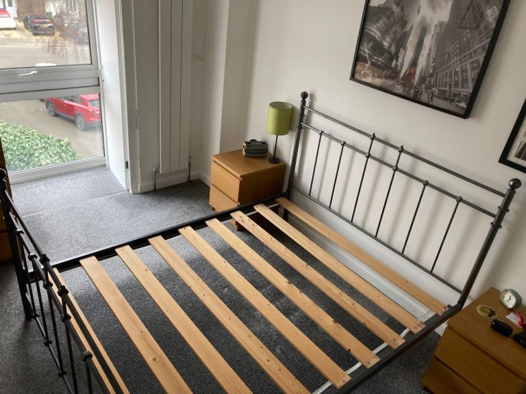King size metal bed frame