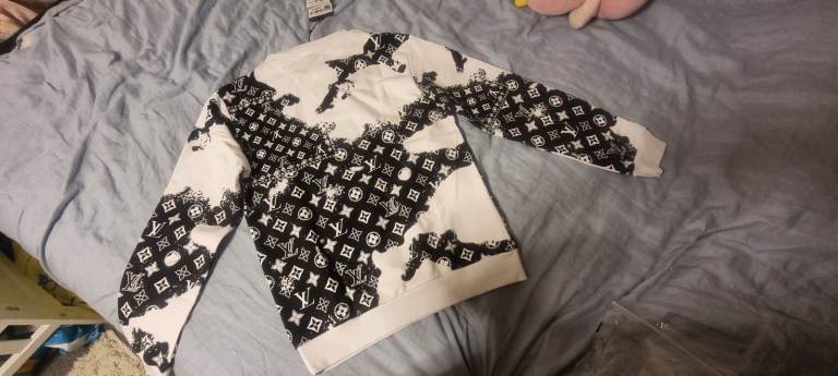 Louis Vuitton Monogram Bandana Crewneck Jumper - Black/White, Size M
