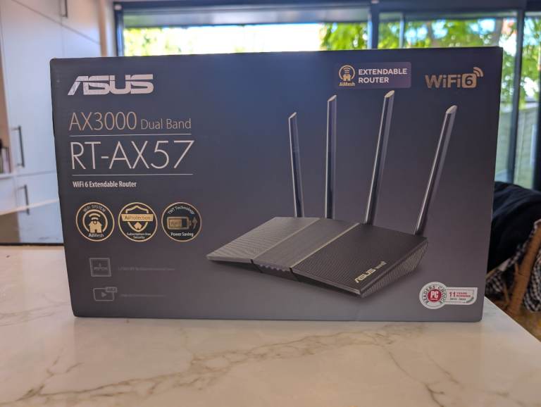 ASUS AX3000 RT-AX57 WiFi 6 Extendable Router