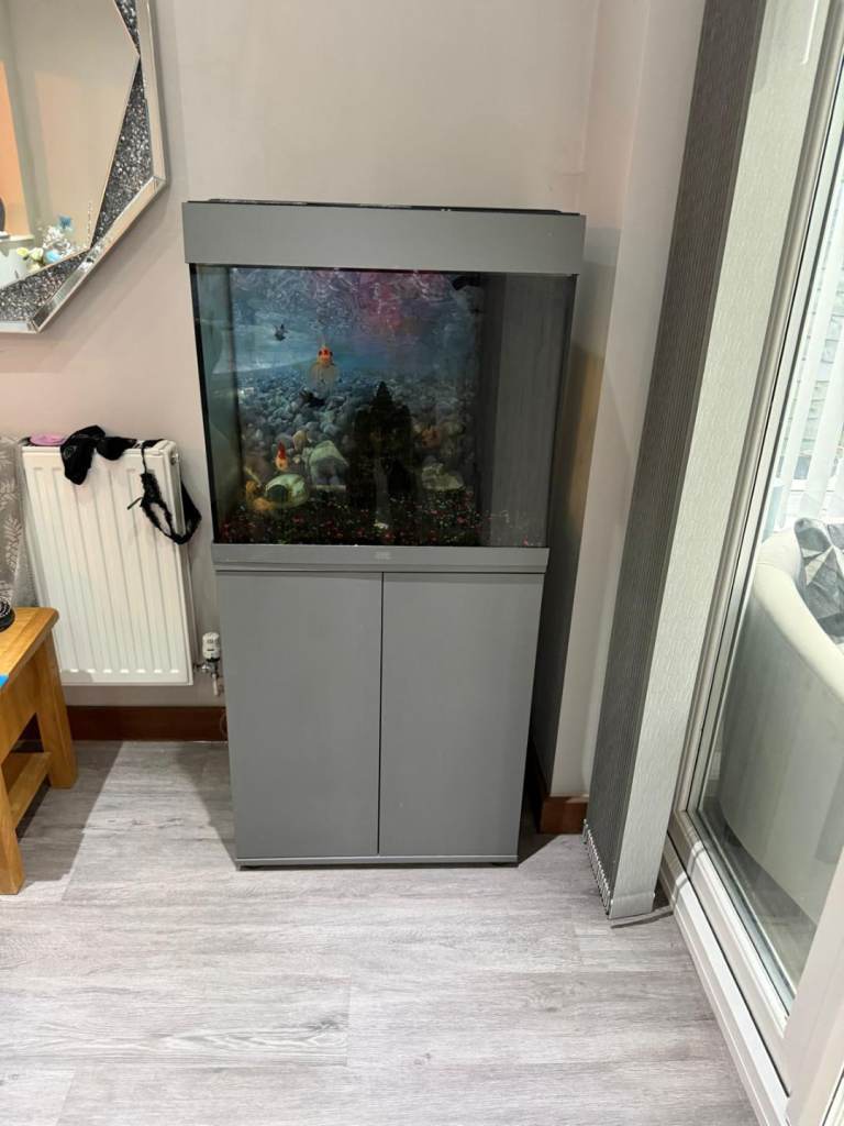 Lovely grey tank and stand 