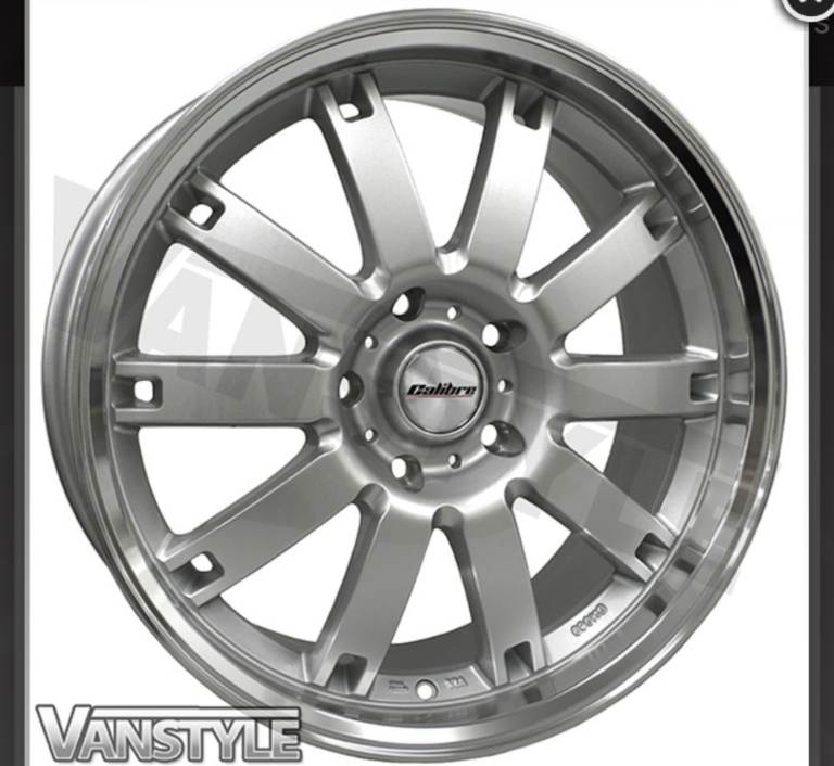 Calibre Boulevard Silver & Polished 18" VW T5 T6 5x120 S.W.A.P