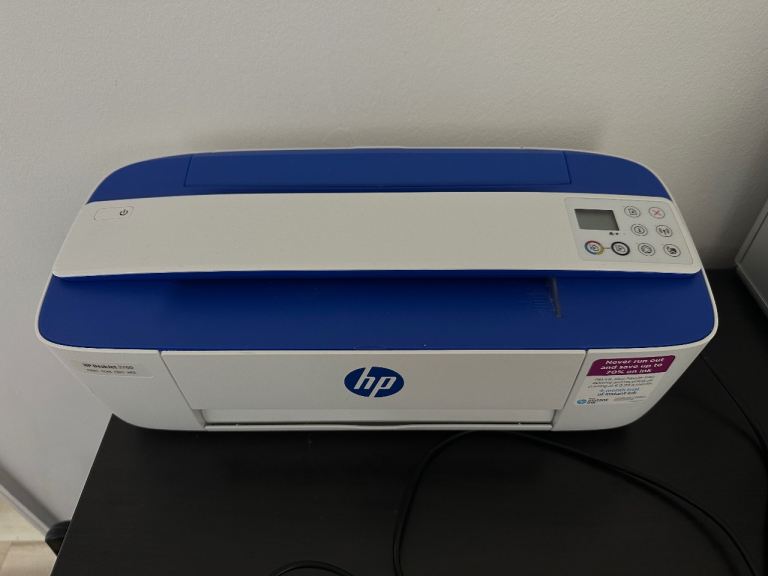 HP DeskJet 3760 All-in-One Printer – White and Blue