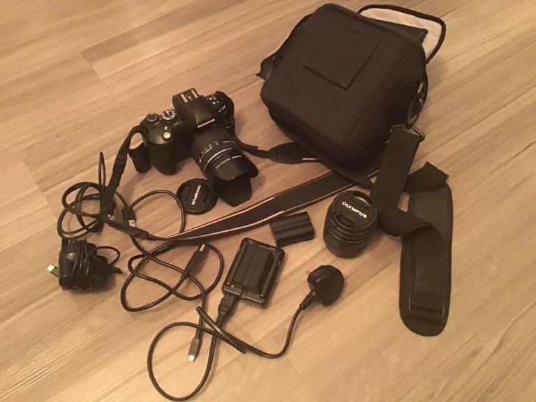 Olympus E-510 10MP Digital SLR Camera With 14-42mm & 40-150mm Lens