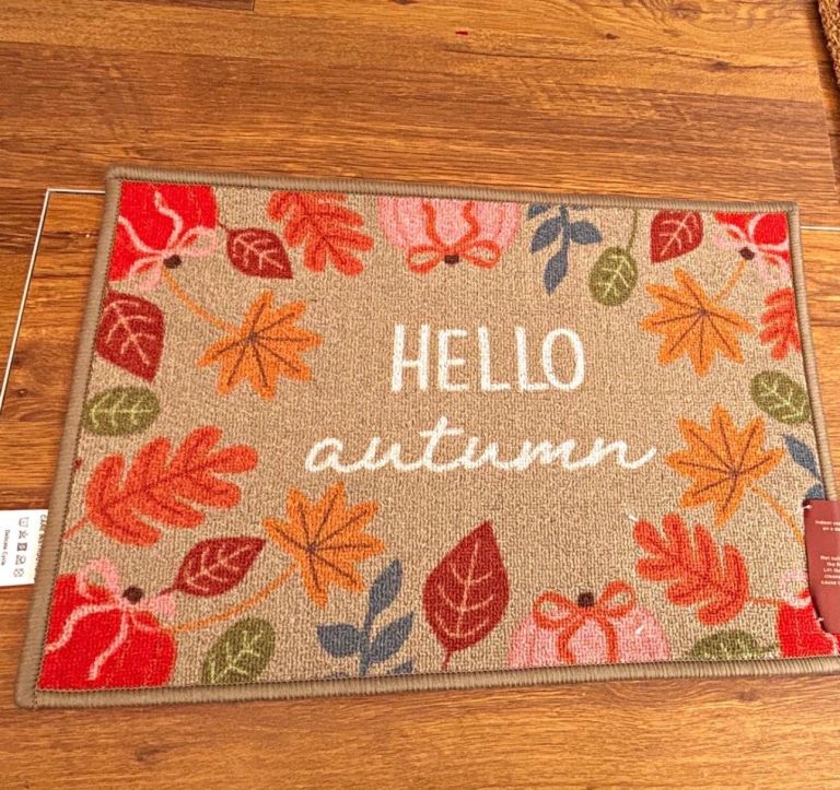 Hello Autumn Door Mat New