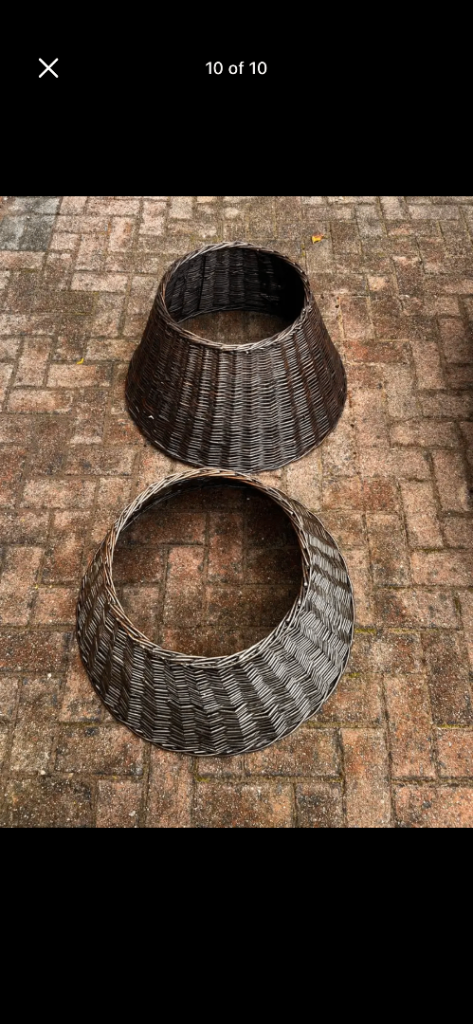 One tree skirt and stands 