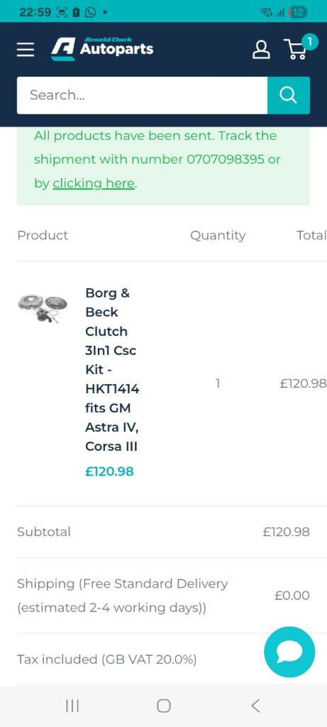 Brand new corsa clutch kit