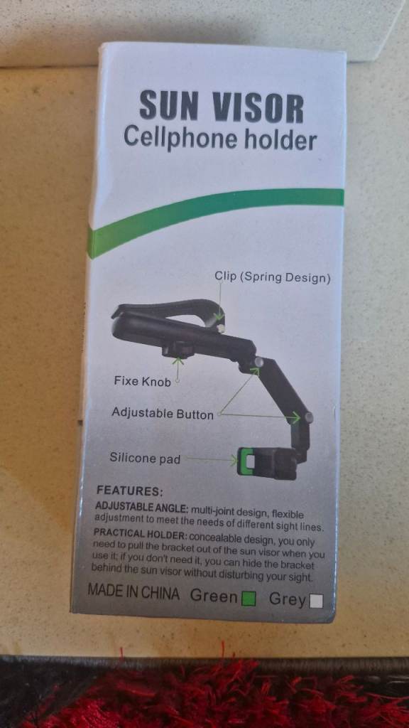 Car sun visor cellphone Holder 