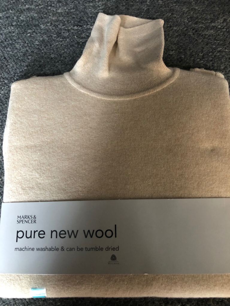 image for Ladies Pure New Wool Polo Neck Jumper-Size 12/14