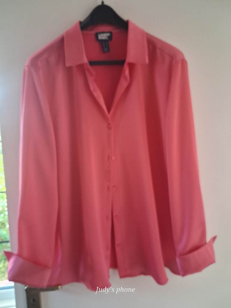 Deep pink evening blouse
