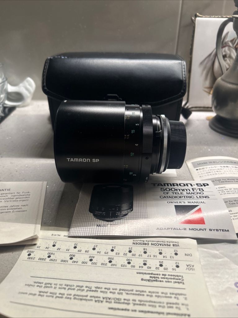 Tamron SP 500mm F/8 CF Tele Macro Catadioptric Lens with Case