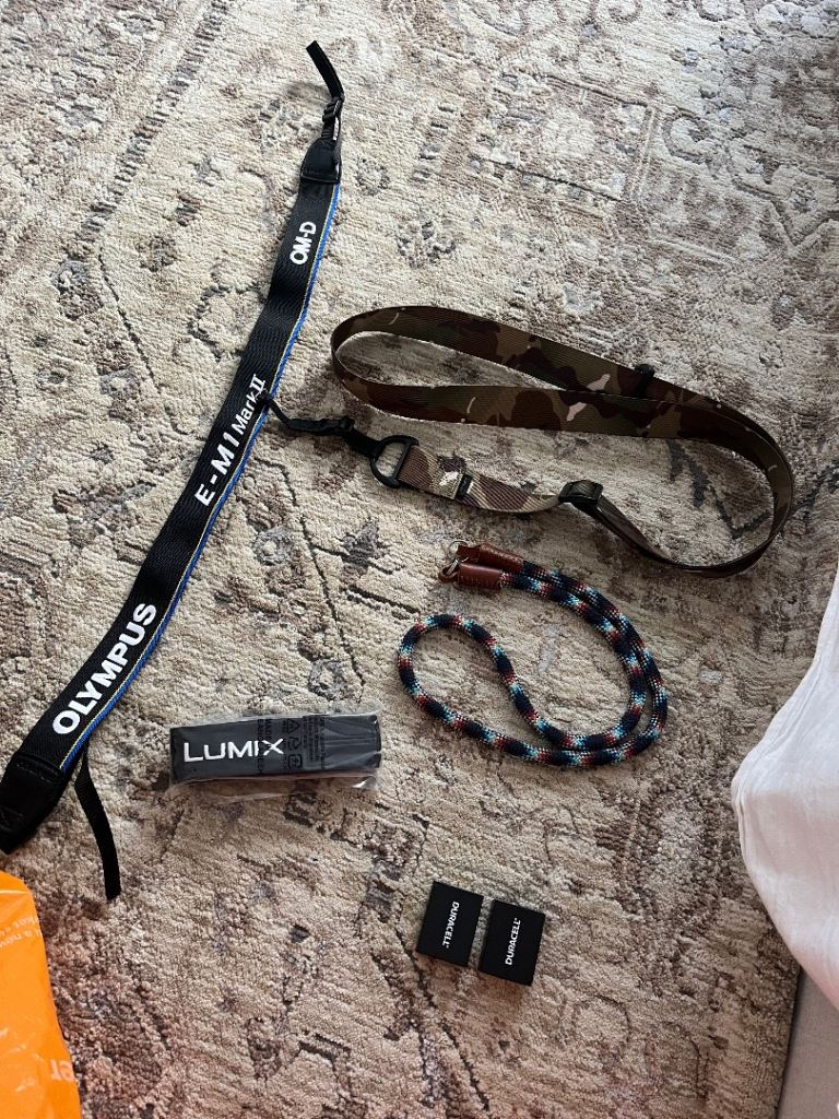 Fujifilm Batteries and Various Camera Straps