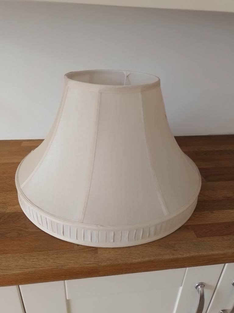 Large cream lampshade