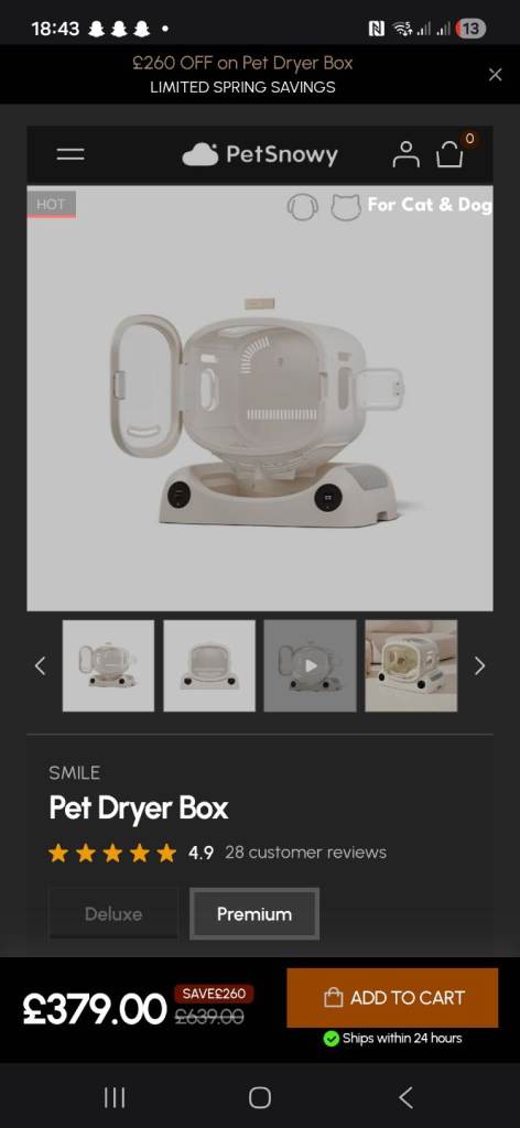 Pet dryer box